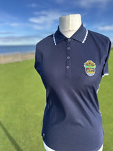 Load image into Gallery viewer, Ladies Arwen short Sleeve Scalloped Edge Polo
